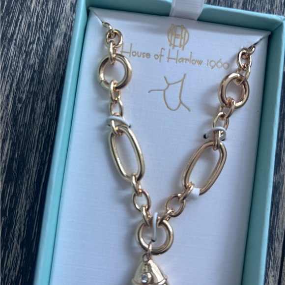 House of Harlow 1960 Gold Fish Charm Necklace - Picture 5 of 6